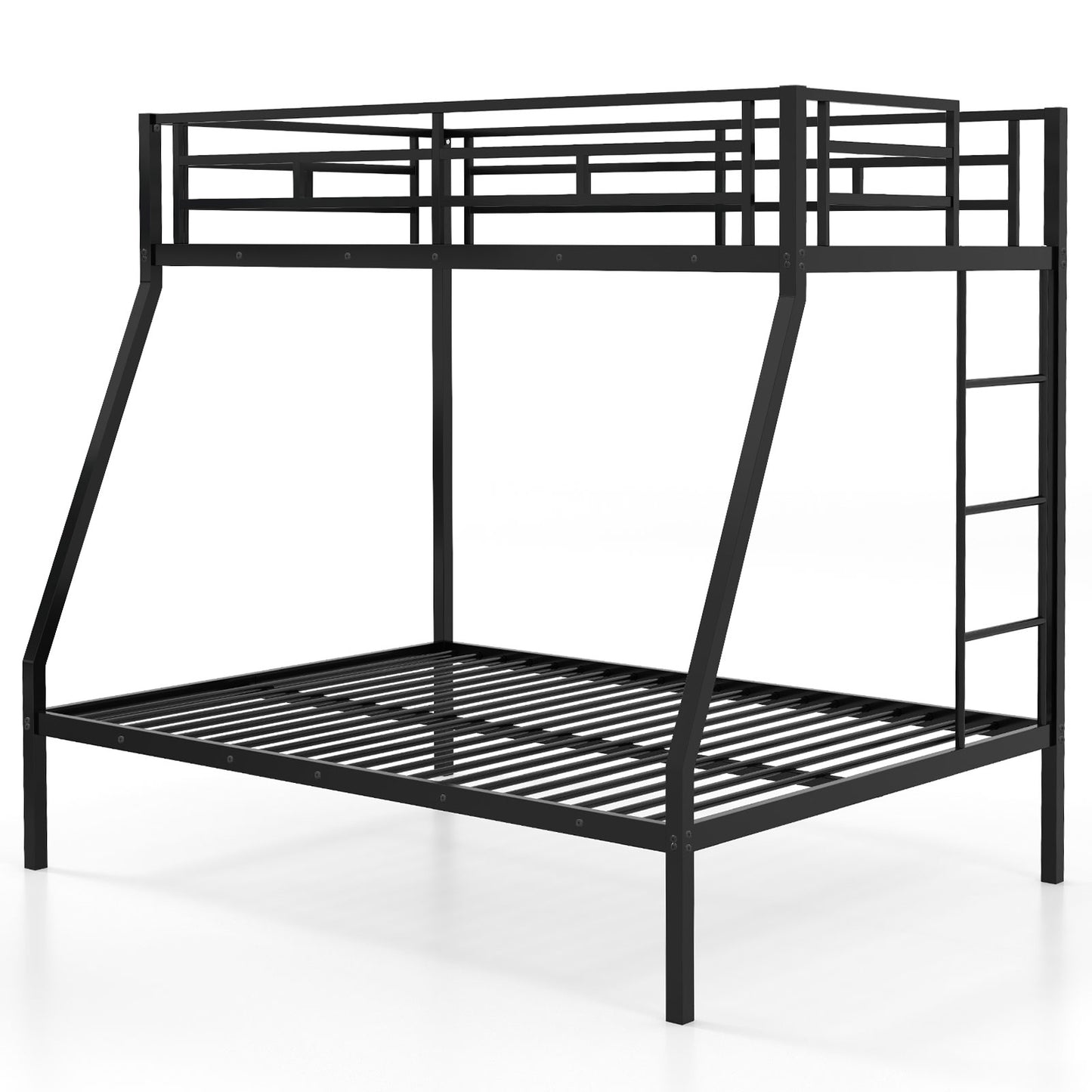 Space-Saving Metal Bed Frame for Teens and Adults, Noise-Free, No Box Spring Required - Black