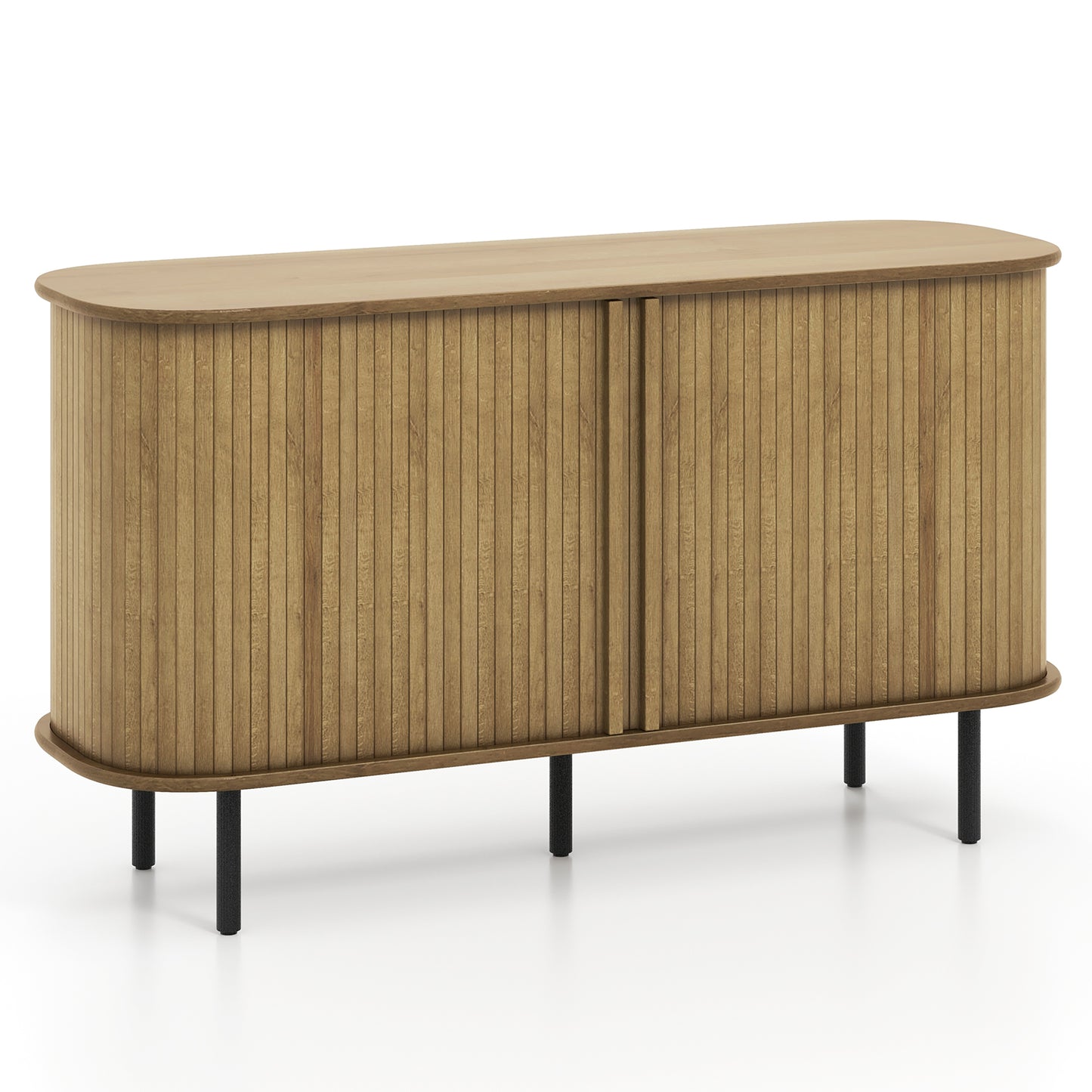 47" Modern Sideboard Buffet Cabinet with Adjustable Shelves for Kitchen Dining Living Entryway Storage