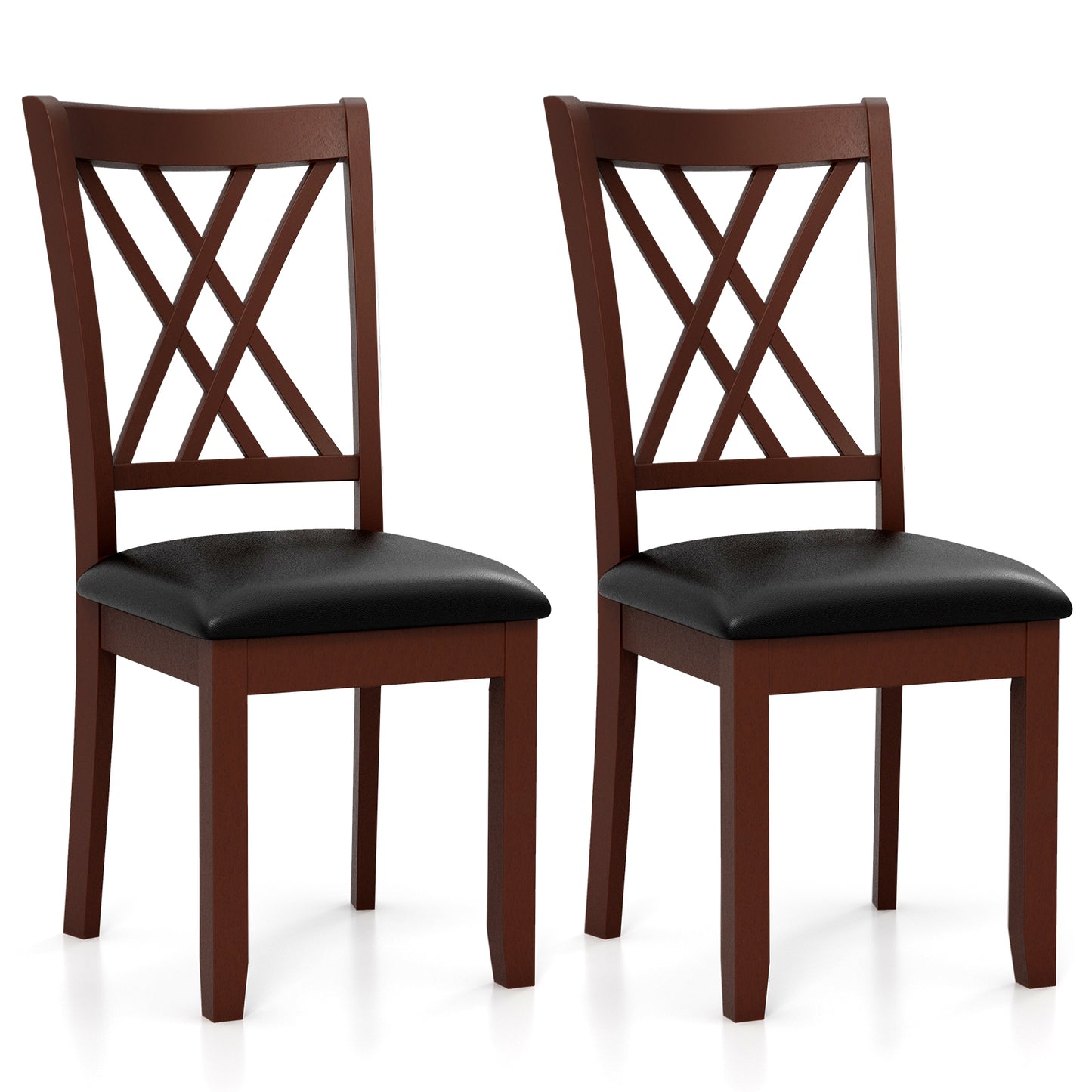 Ergonomic Dining Chairs with Padded Seat and Backrest for Comfort, Set of 2