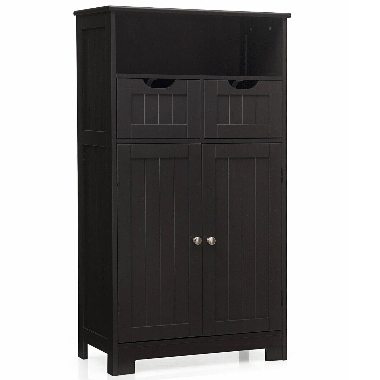 Adjustable Storage Bathroom Side Cabinet with Magnetic Doors