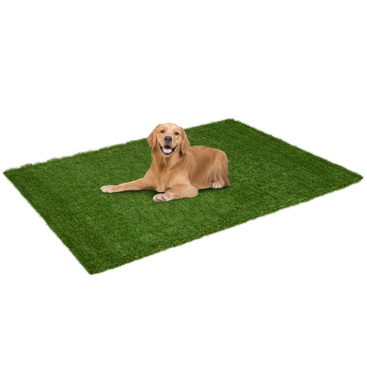 Premium Indoor/Outdoor Artificial Grass Mat with Drainage Holes for Easy Cleaning