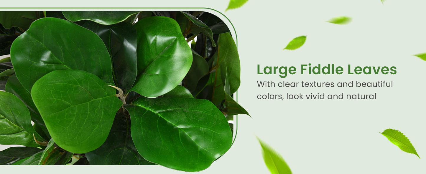 6 Foot Artificial Indoor/Outdoor Decorative Tree with Lush Greenery