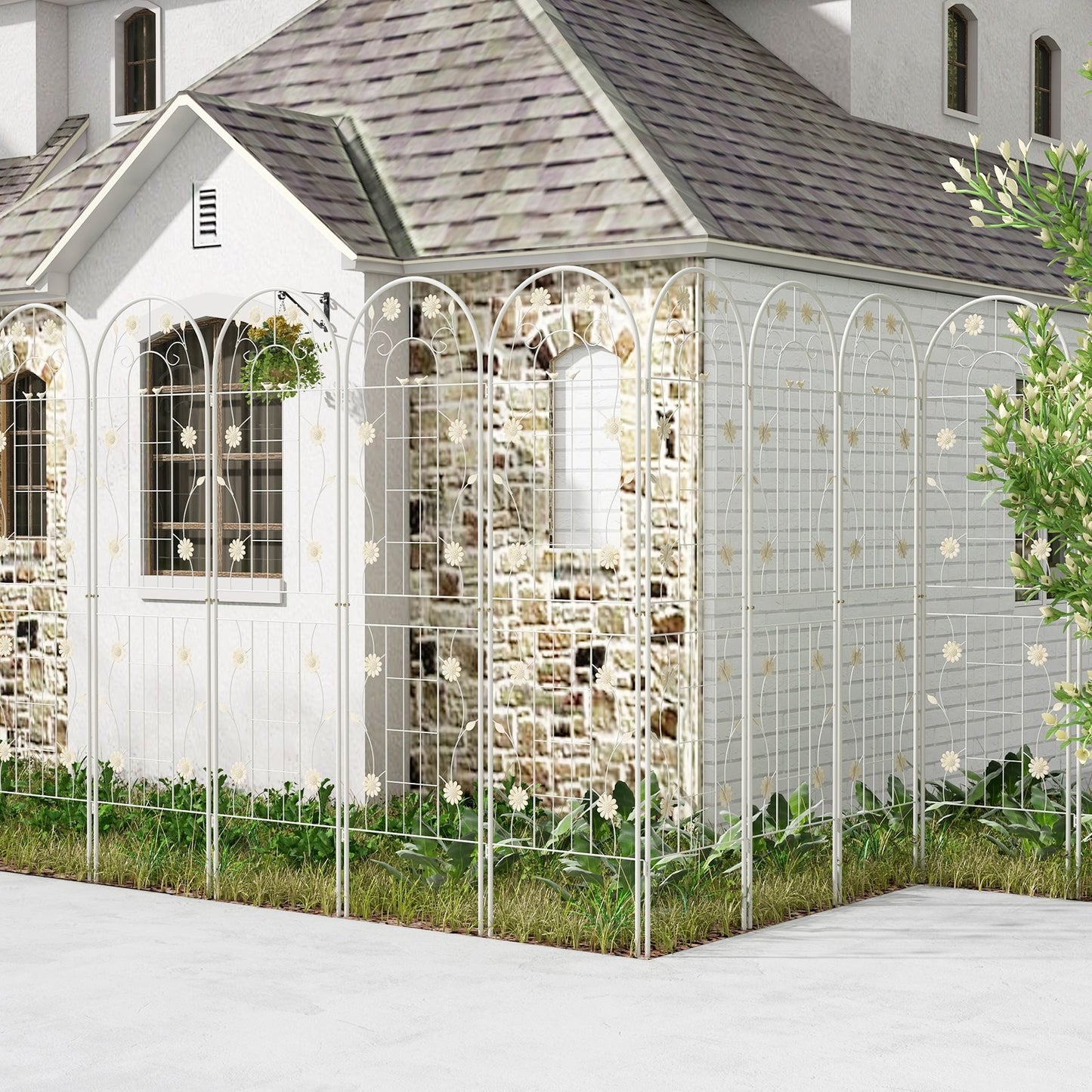 4 Pack 71" Metal Garden Trellis – Durable Support for Climbing Plants & Vines