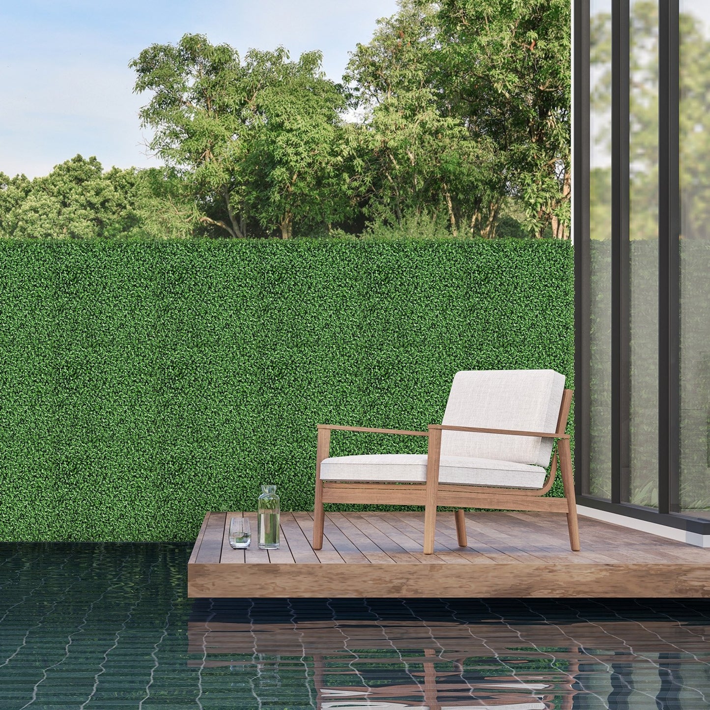 12 Pack 20x20 Inch Artificial Boxwood Panels with Removable Branches – Realistic Greenery for Indoor & Outdoor