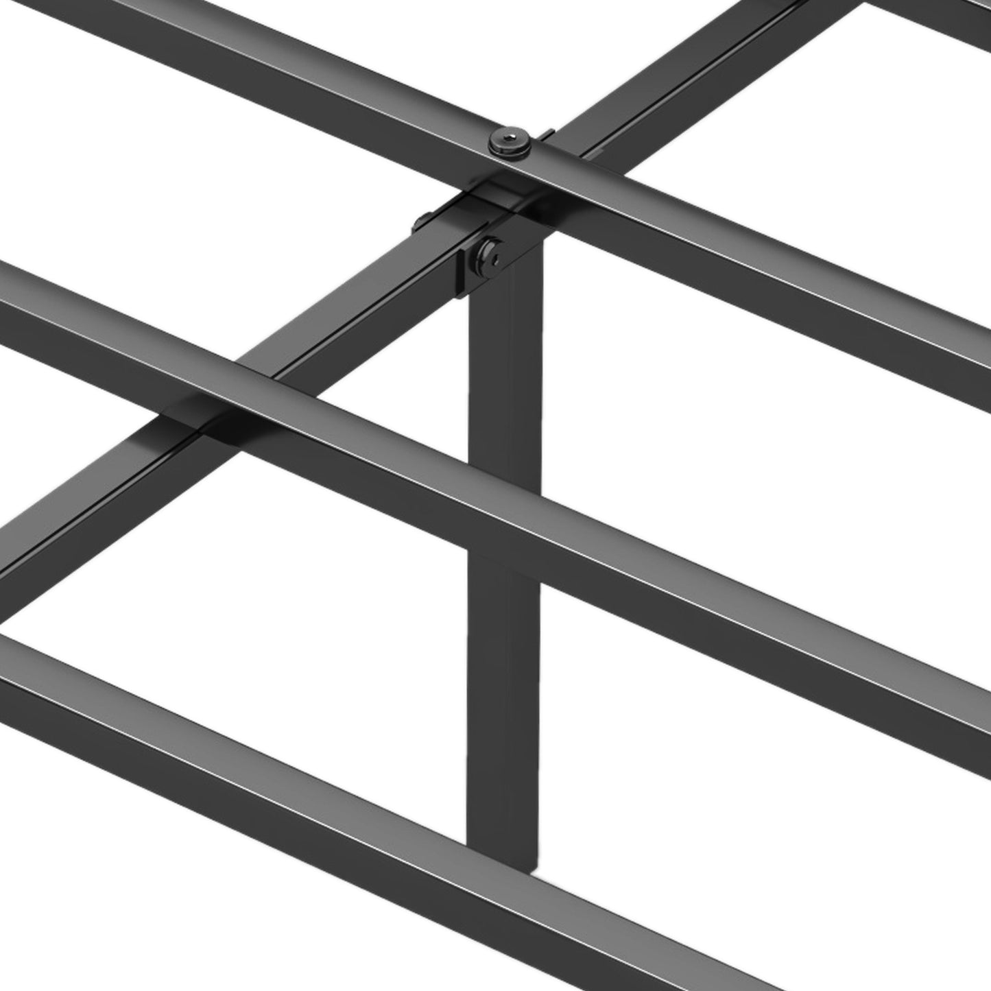 Sleek Platform Bed with Headboard and Metal Frame for Ultimate Support - Full Size