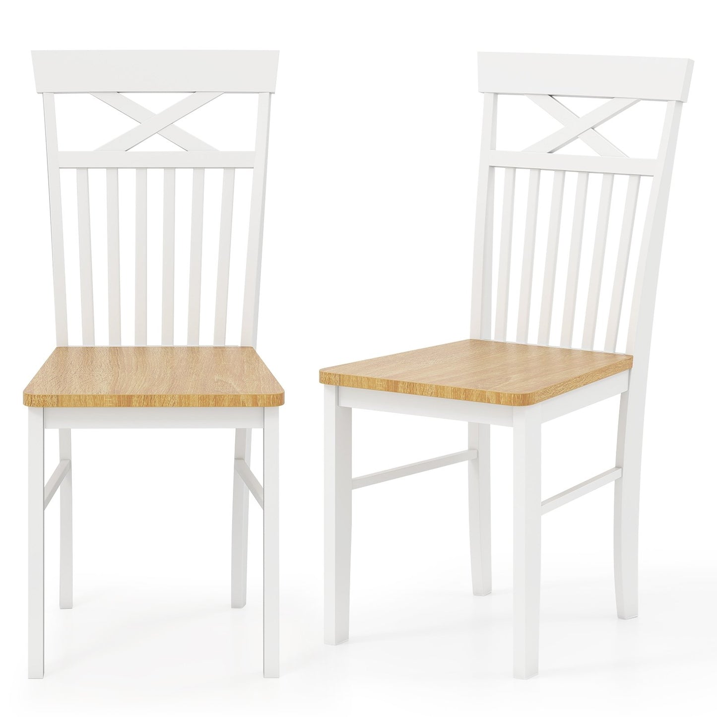 Elegant Wooden Dining Chairs Set of 2 with Sturdy Wooden Frame