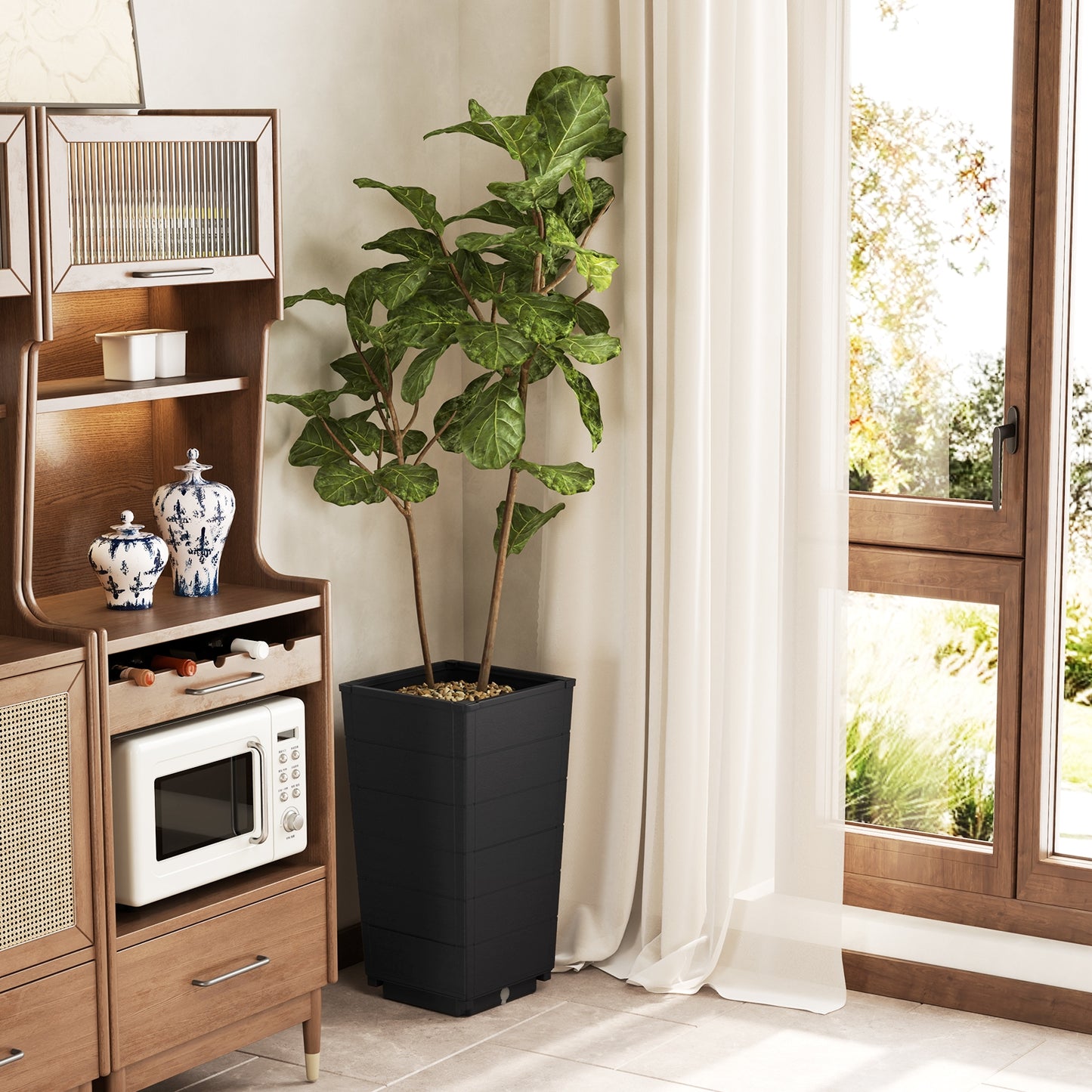 Stylish Modern Flower Planter for Porch, Lobby & Outdoor Spaces