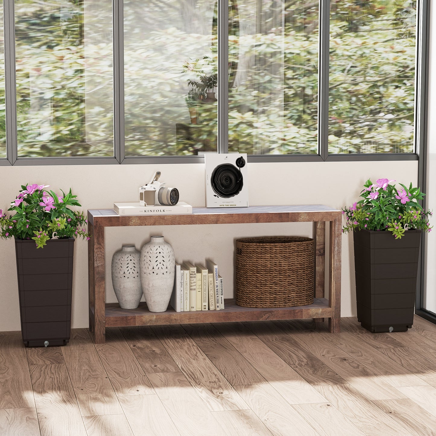 Stylish Modern Flower Planter for Porch, Lobby & Outdoor Spaces