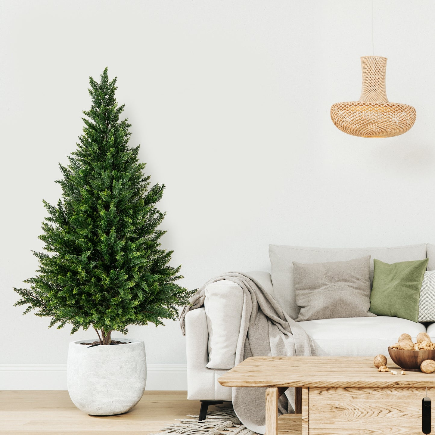 Set of 2 - 4 FT Artificial Topiary Trees for Indoor & Outdoor Home, Porch & Garden Decoration