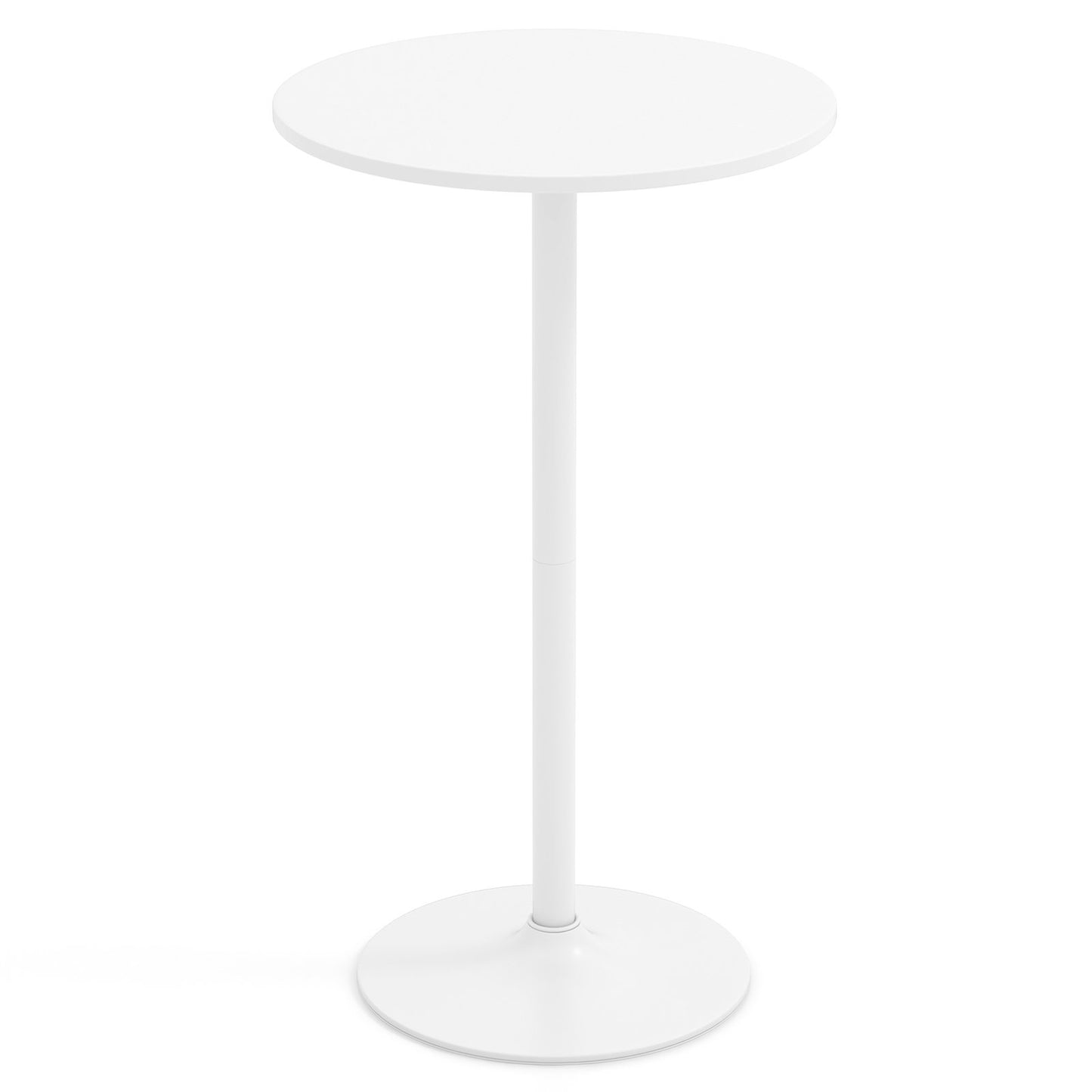 Round 40 Inch Bar Height Bistro Table Tall Coffee and Cocktail Table