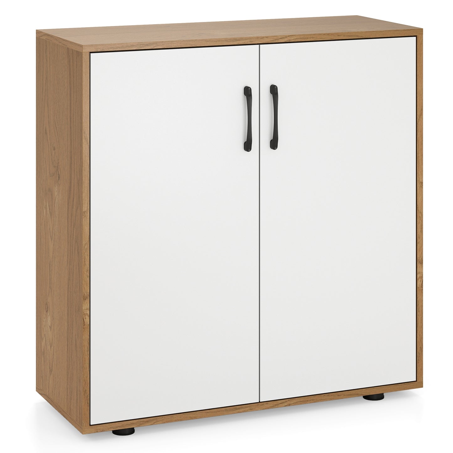 Modern Coffee Bar Sideboard with Adjustable Storage Shelf for Kitchen or Dining Space