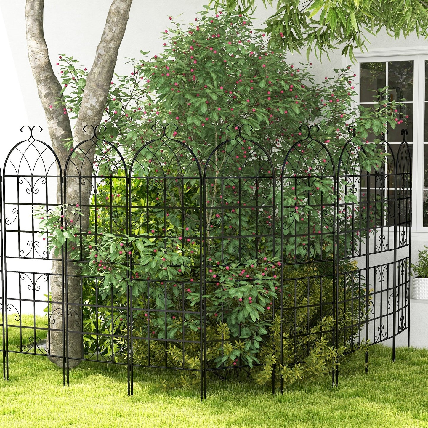 2/4 Pack 71 Inch Decorative Metal Trellis – Elegant Support for Climbing Plants and Vines