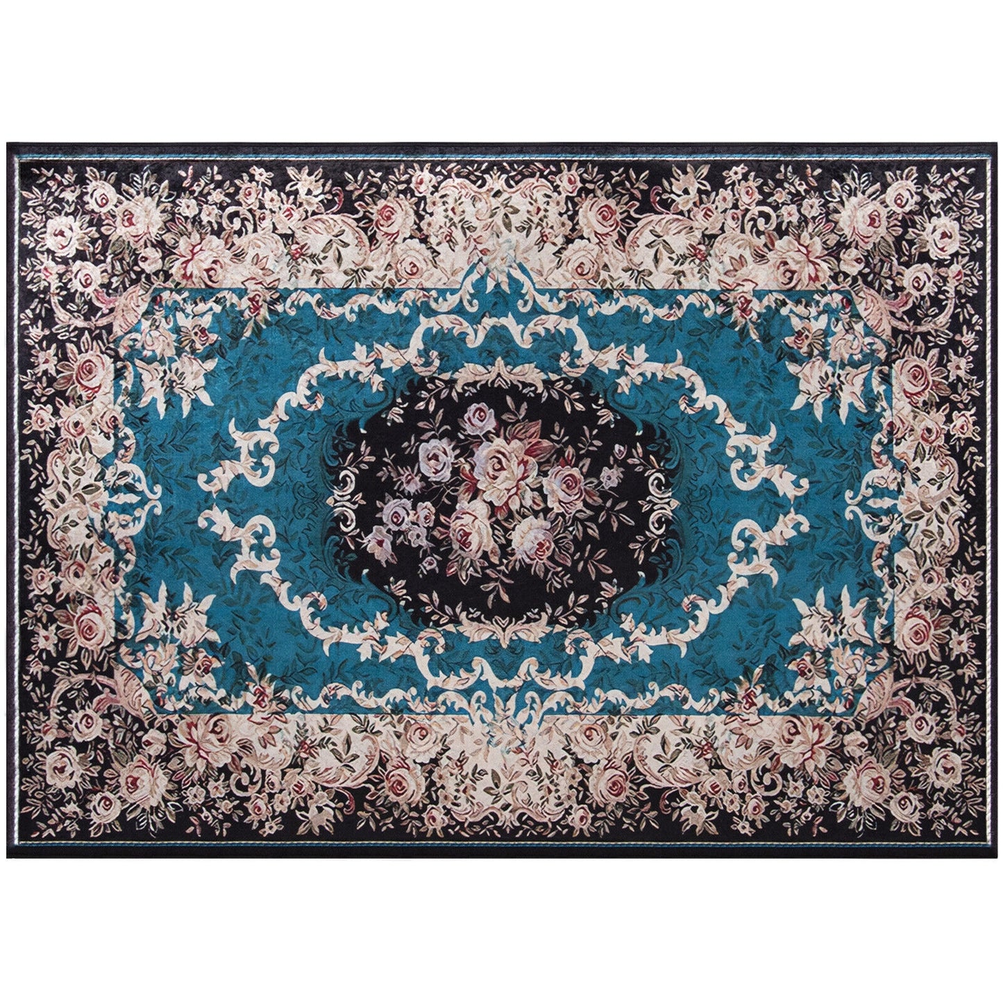 6'7" x 4'8" Premium Non-Shedding Area Rug with Anti-Slip Backing for Safety