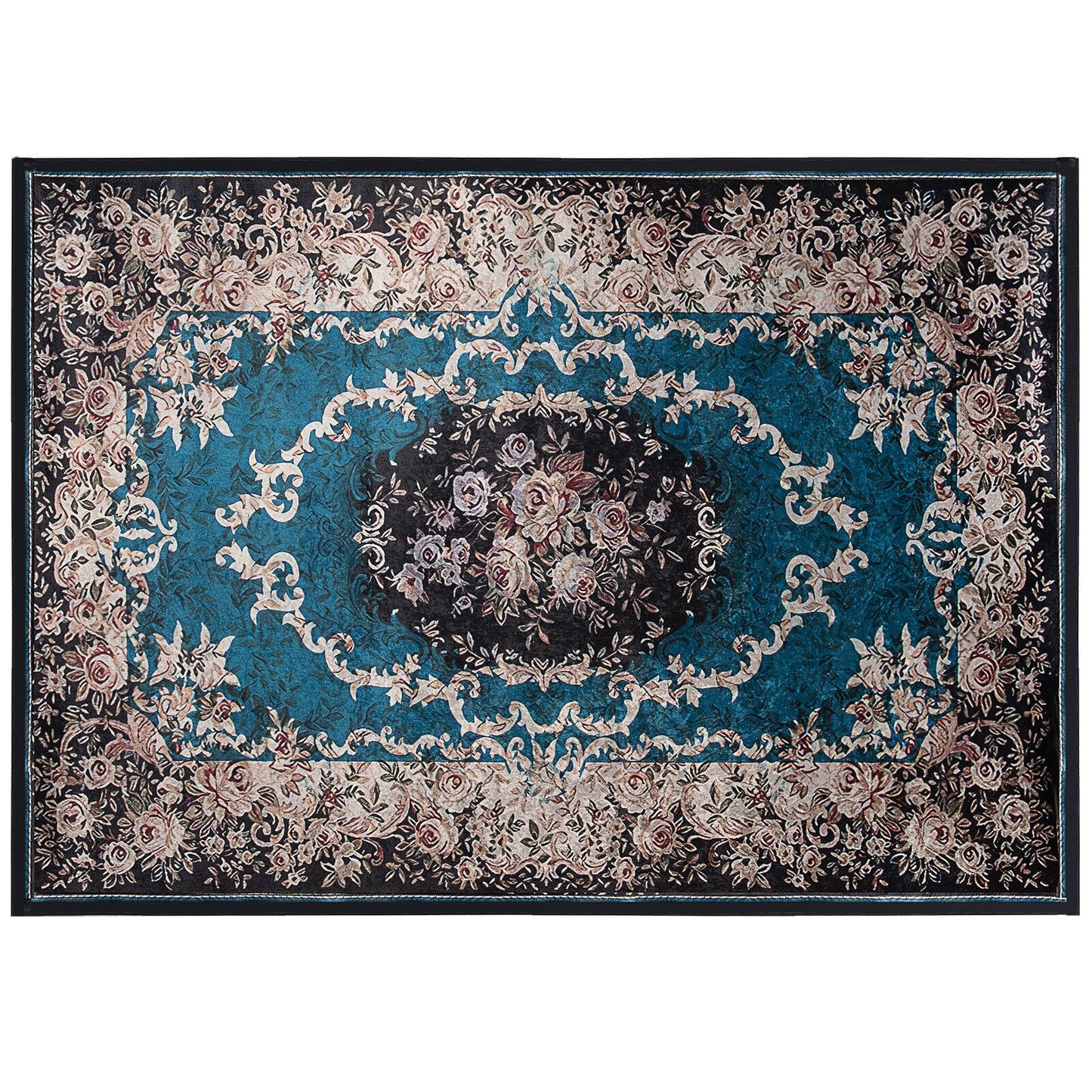 7'7" x 5'4" Premium Non-Shedding Area Rug with Anti-Slip Backing for Safety
