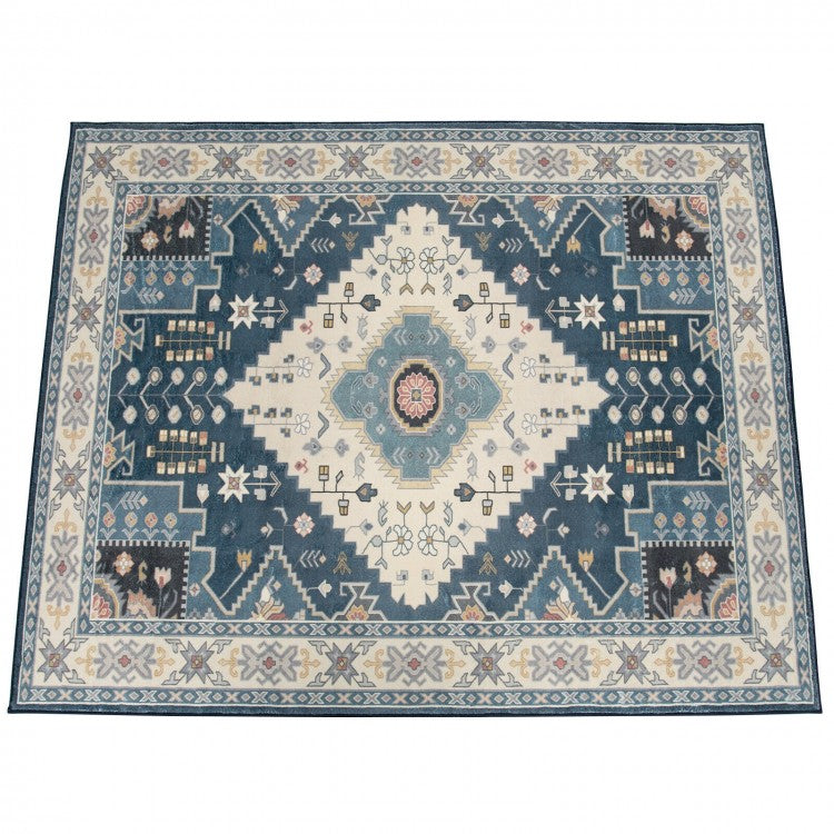 6'7" x 5'4" Faux Wool Area Rug – Comfortable, Durable, and Stylish Home Decoration