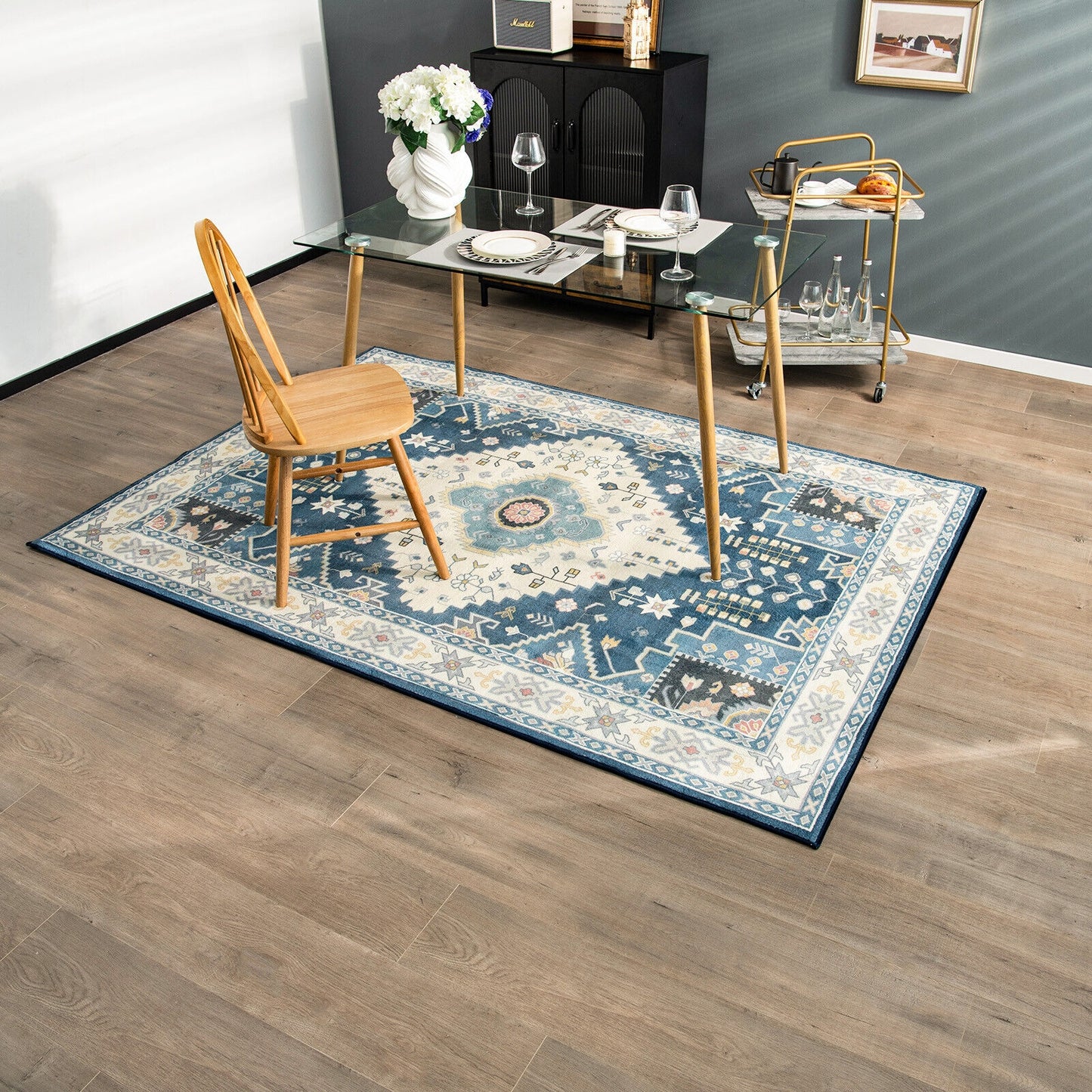 7'7" x 5'4" Faux Wool Area Rug – Comfortable, Durable, and Stylish Home Decoration