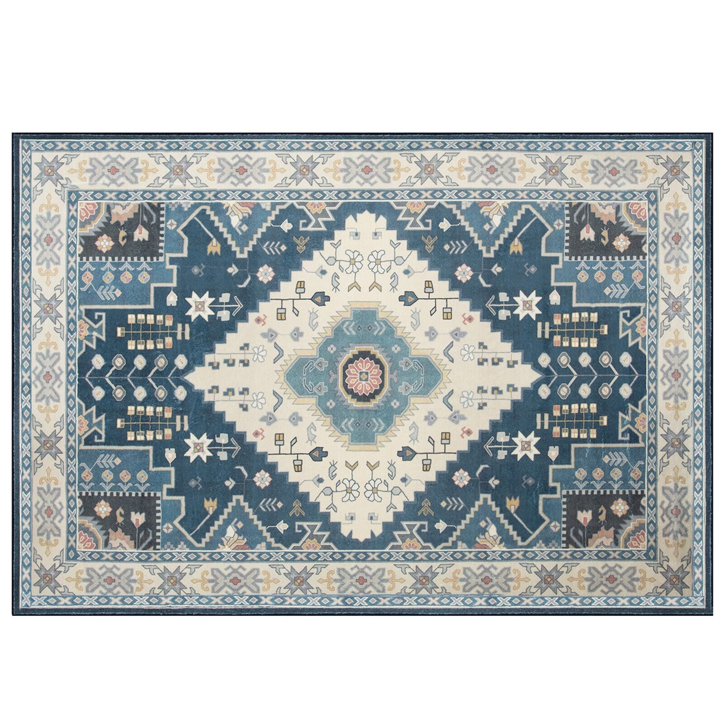 7'7" x 5'4" Faux Wool Area Rug – Comfortable, Durable, and Stylish Home Decoration
