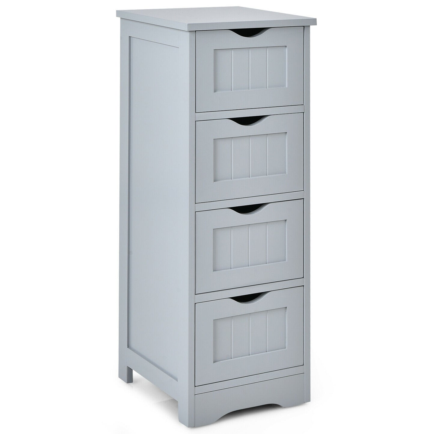 4 Drawer Floor Cabinet with Anti-Tip Device for Safe Storage