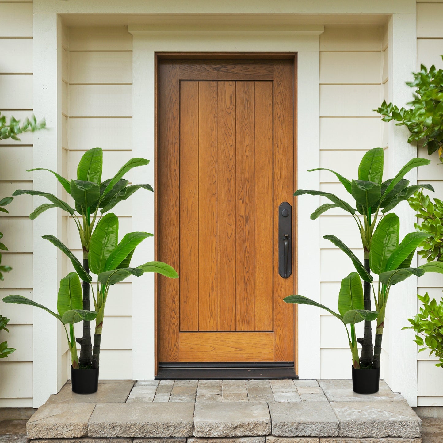 5ft Artificial Banana Tree – Lifelike Faux Tropical Plant with 18 Leaves for Indoor & Outdoor Décor
