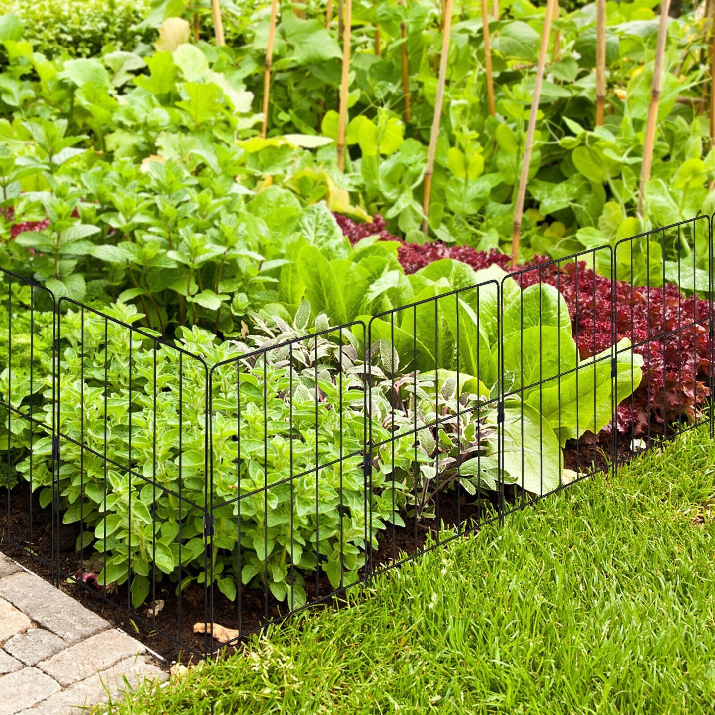 25 Piece Outdoor Garden Fence Set – Adjustable, Rustproof & Flexible Design