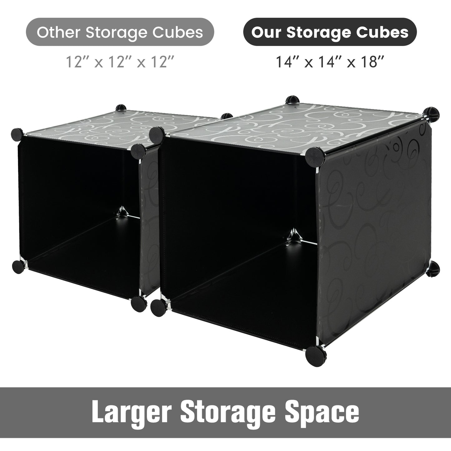 16-Cube Closet Organizer with Doors and Hanging Rods – Modular Storage for Clothes and Shoes