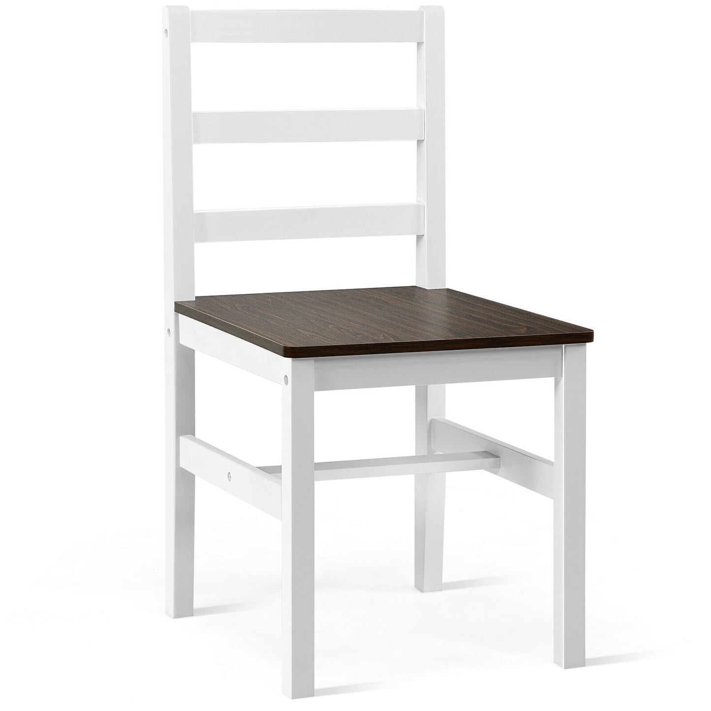 5 Piece Solid Wood Kitchen Dining Set with Bench and Chairs