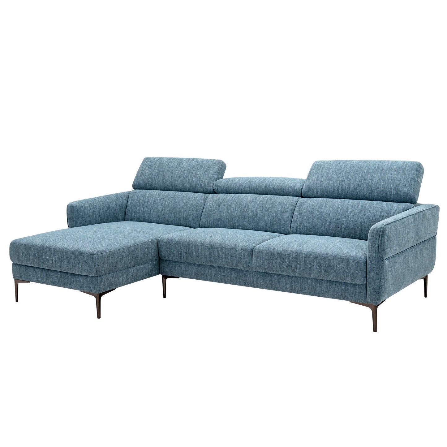 105 Inch Modern L Shaped Sectional Sofa Couch with Adjustable Headrests