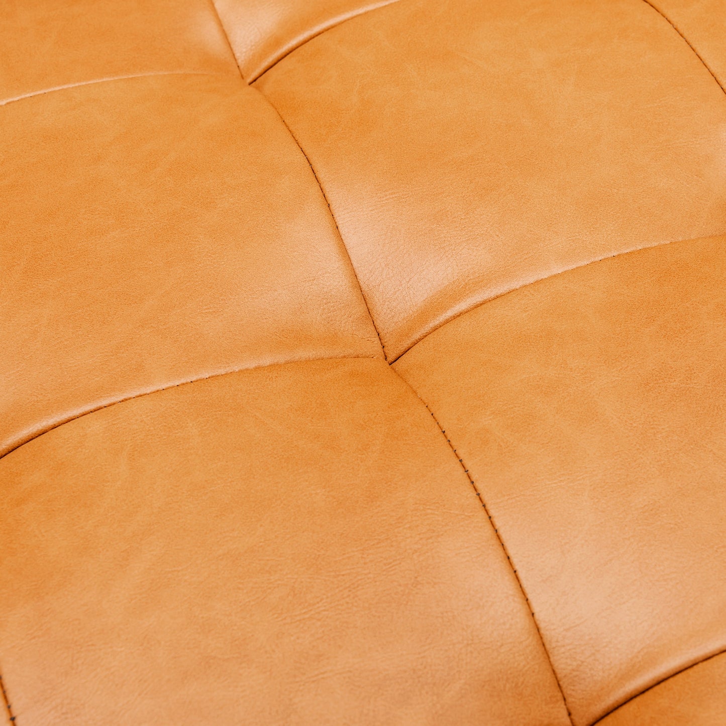 3 Seat L-Shaped Sectional Sofa with Chaise Lounge and Tufted Air Leather Upholstery
