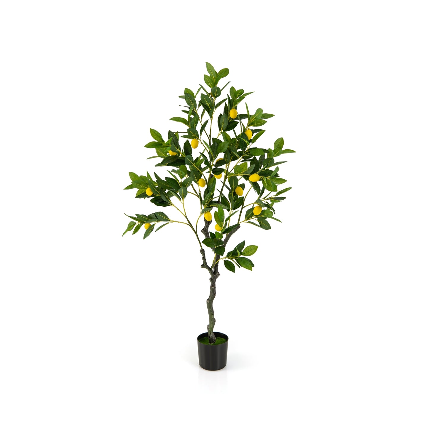 Lifelike Artificial Lemon Tree – 2.6/4/5.2 Feet Tall with Realistic Lemon Fruits