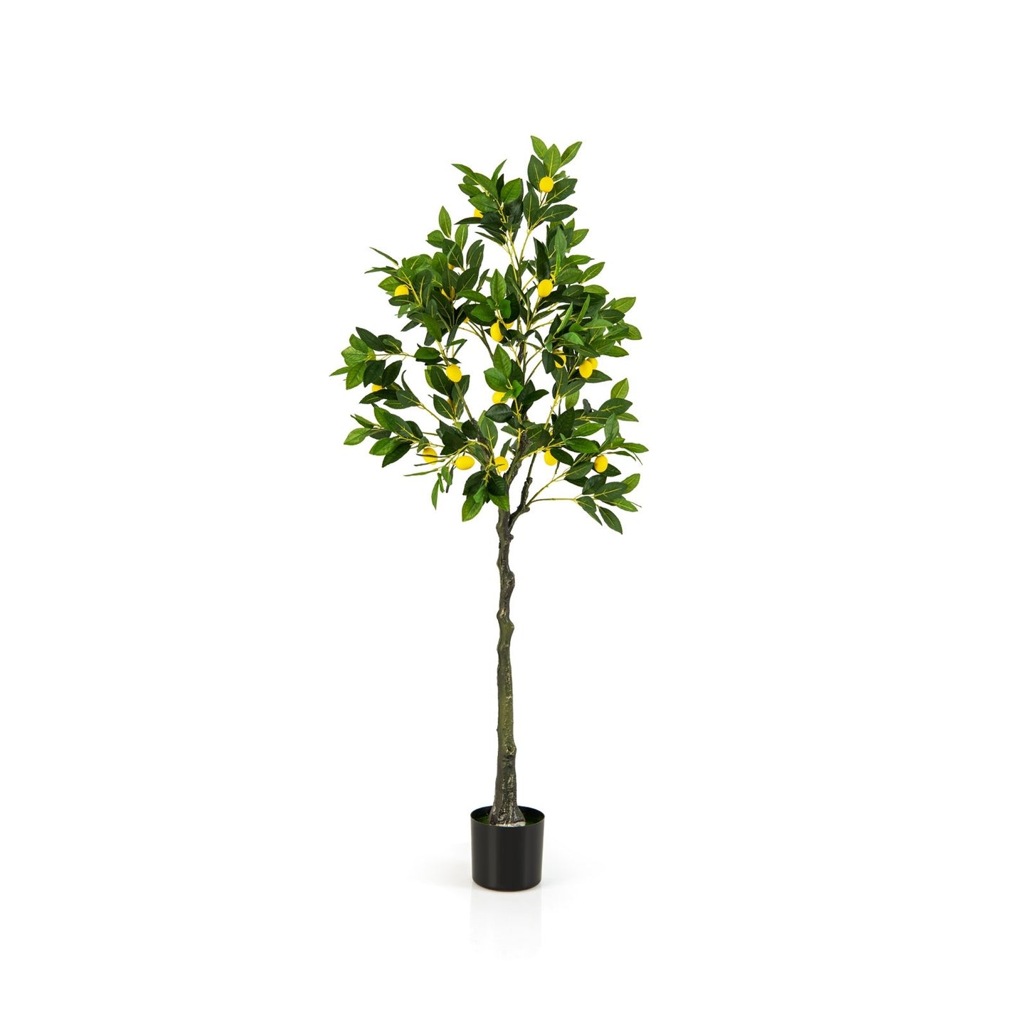 Lifelike Artificial Lemon Tree – 2.6/4/5.2 Feet Tall with Realistic Lemon Fruits