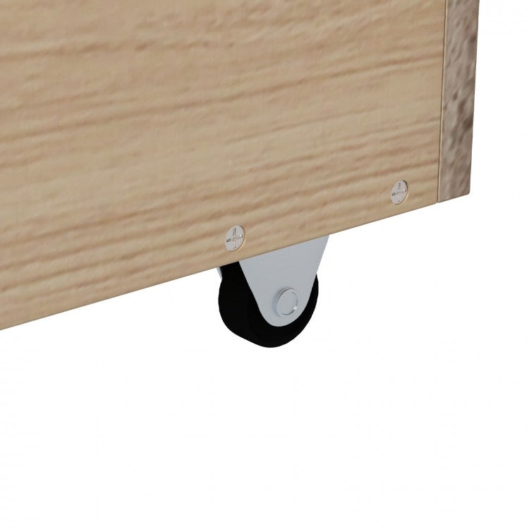 Montessori Twin Daybed with Storage Drawers and Fence Rails for Boys and Girls