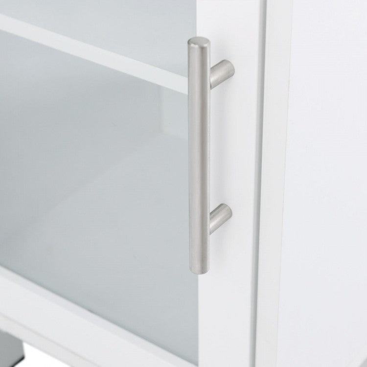 71" Tall Bathroom Storage Cabinet with Display Shelves & Organizer for Bedroom