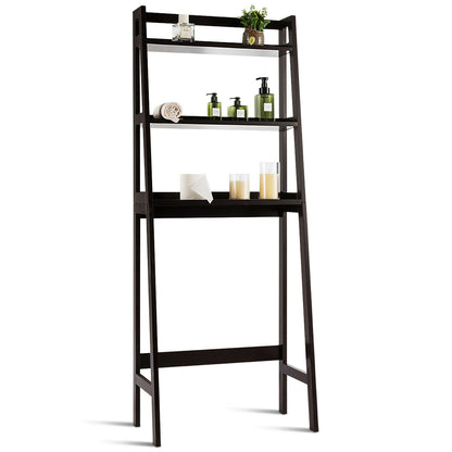 3 Tier Standing Storage Rack Over Toilet with Bottom Shelf