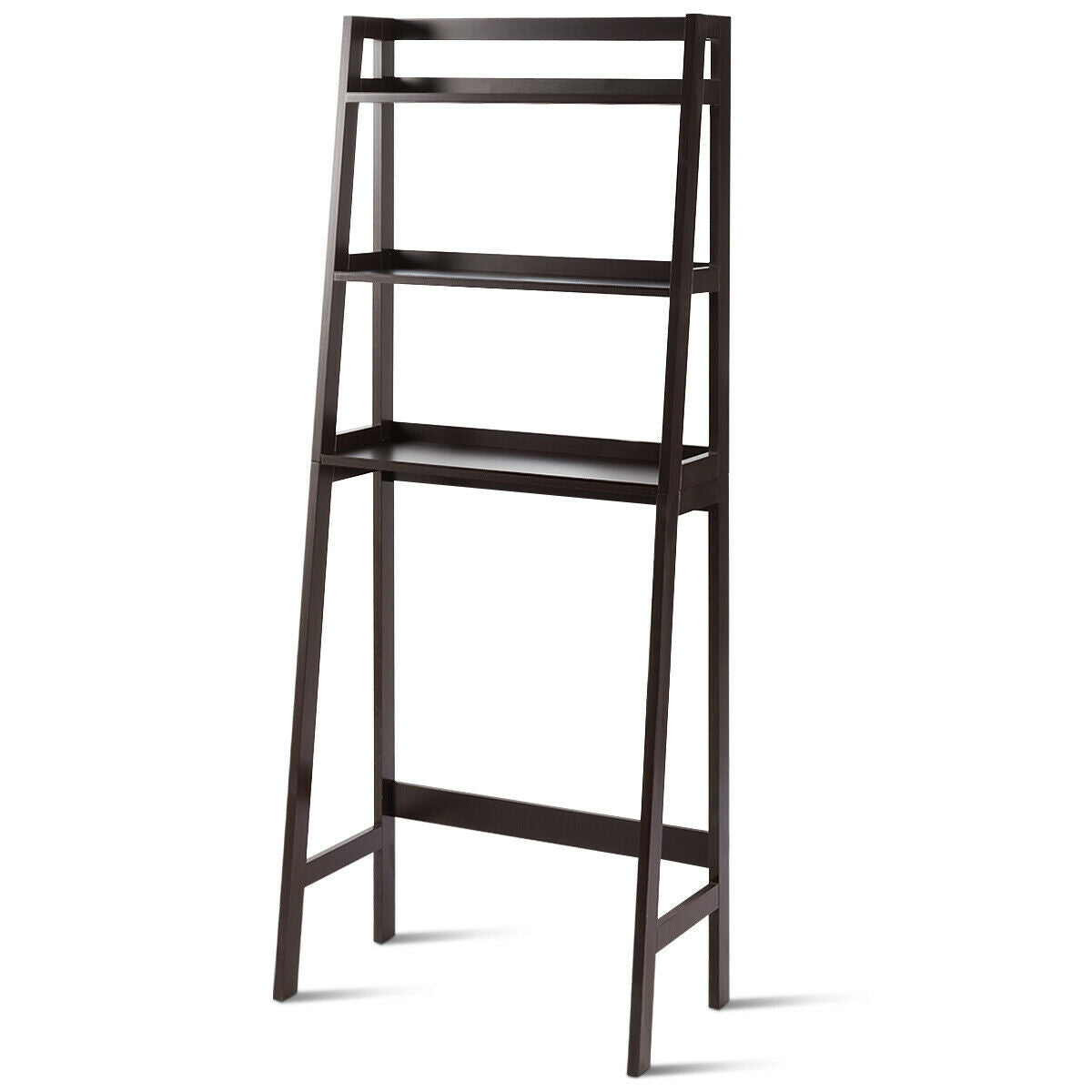 3 Tier Standing Storage Rack Over Toilet with Bottom Shelf