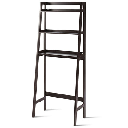 3 Tier Standing Storage Rack Over Toilet with Bottom Shelf