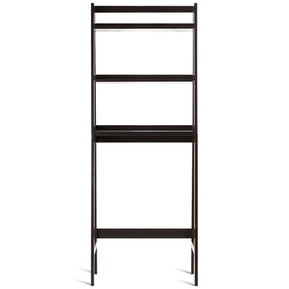 3 Tier Standing Storage Rack Over Toilet with Bottom Shelf