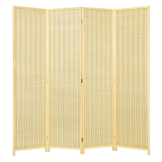 6 Foot 4-Panel Folding Room Divider Screen – Portable Privacy Solution