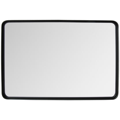 Premium Rectangular Wall-Mounted Mirror with Rust-Resistant Steel Frame - Large