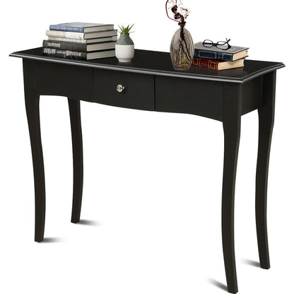 Vintage Inspired Console Table with Drawer Storage for Entryway or Living Room
