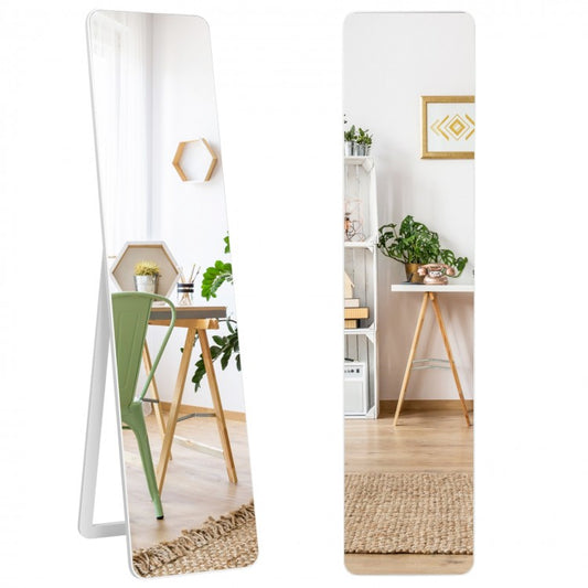 Versatile Full Length Mirror with Explosion Proof Glass and Wooden Frame