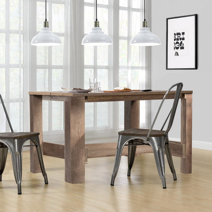 Counter Height Wood Dining Table with Spacious Top for Kitchen Home Office or Bar