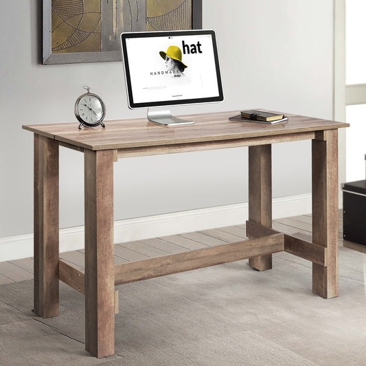 Counter Height Wood Dining Table with Spacious Top for Kitchen Home Office or Bar