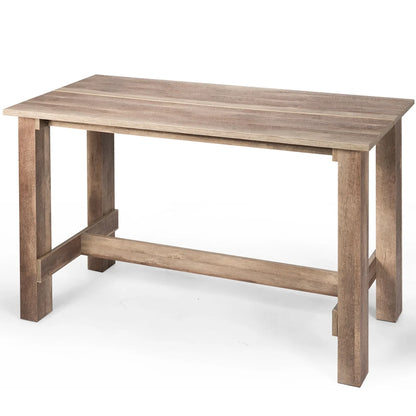 Counter Height Wood Dining Table with Spacious Top for Kitchen Home Office or Bar