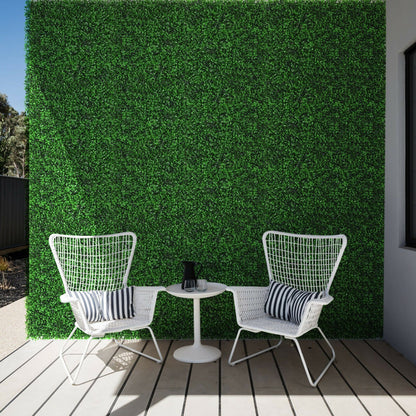 12 Piece Artificial Peanut Leaf Hedge Panels – UV-Resistant Green Fencing for Indoor/Outdoor Use