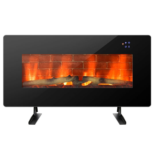 Wall Mounted & Freestanding Electric Fireplace with Remote Control