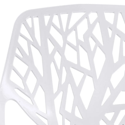 Set of 6 Modern Accent Dining Chairs Armless with Foot Pads for Enhanced Comfort and Protection