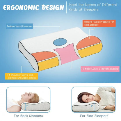 Ergonomic Memory Foam Cervical Pillow for Neck and Shoulder Support