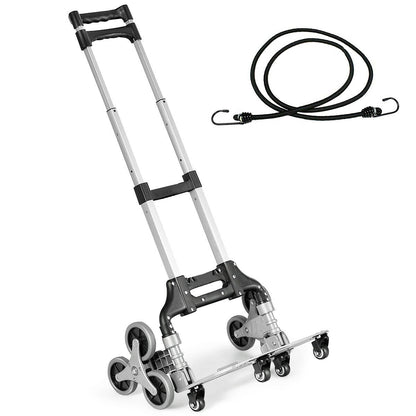 Lightweight Folding Stair Climber Hand Truck with Adjustable Handle for Easy Transport