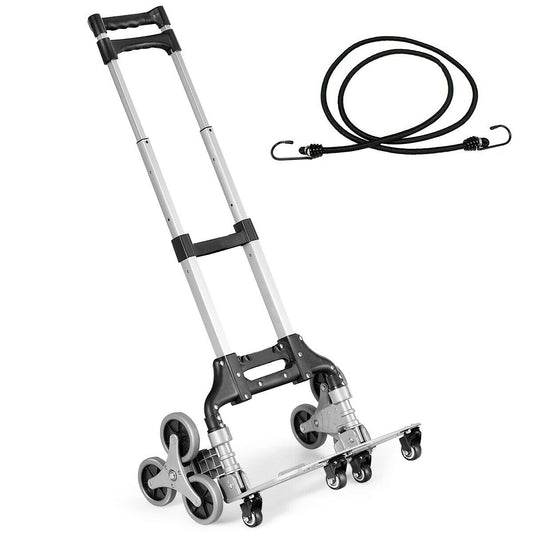 Lightweight Folding Stair Climber Hand Truck with Adjustable Handle for Easy Transport