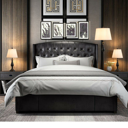 Elegant 3 Piece Brushed Nickel Lamp Set with White Fabric Shades - Black